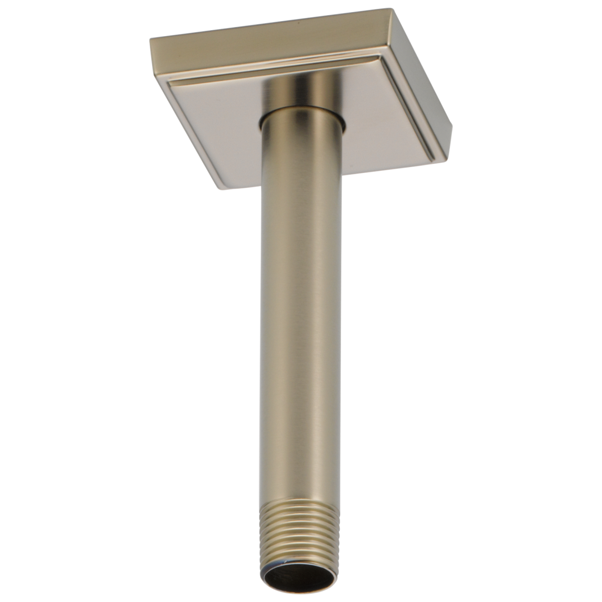 BRIZO Essential Shower 6" Ceiling Mount Shower Arm And Square Flange — Brushed Nickel
