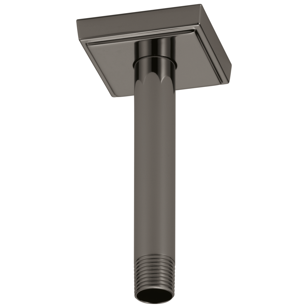 BRIZO Allaria 6" Ceiling Mount Shower Arm And Flange — Brilliance Black Onyx