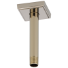 BRIZO Essential Shower 6" Ceiling Mount Shower Arm And Square Flange — Polished Nickel