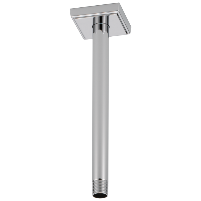 BRIZO Essential Shower 10" Ceiling Mount Shower Arm And Square Flange — Chrome