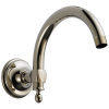 BRIZO Essential Shower 10" Classic Wall Mount Shower Arm And Flange — Polished Nickel