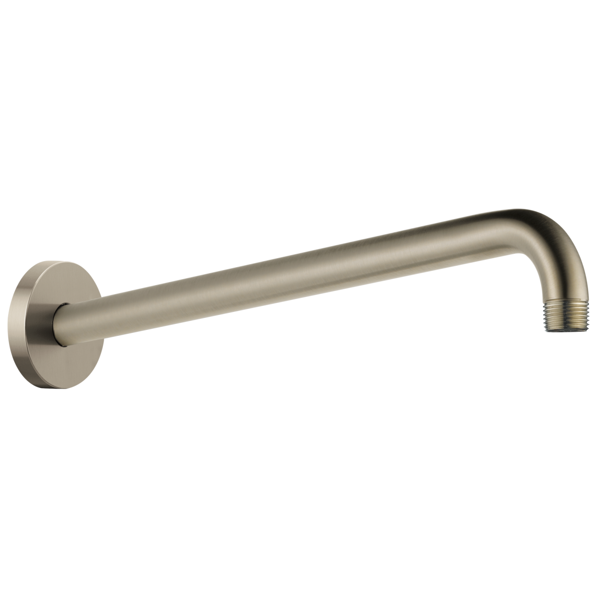 BRIZO Essential Shower 16" Linear Round Wall Mount Shower Arm And Flange — Brushed Nickel