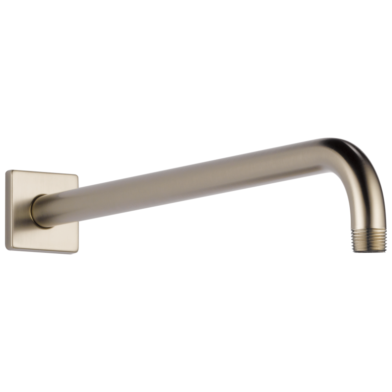 BRIZO Essential Shower 16" Linear Square Wall Mount Shower Arm And Flange — Brushed Nickel
