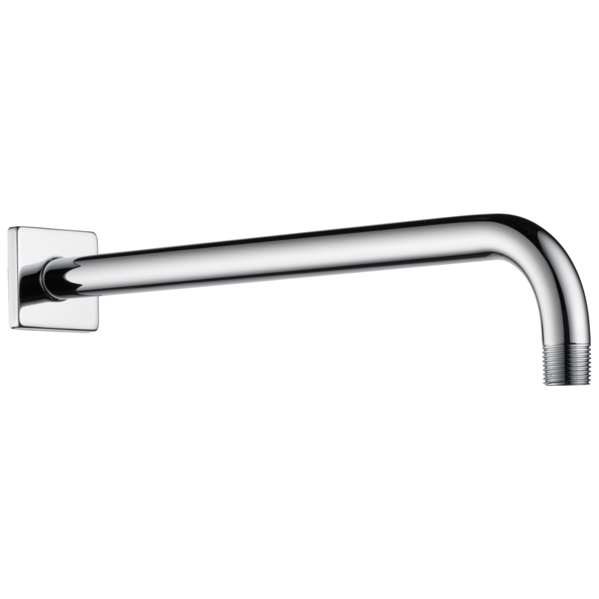 BRIZO Essential Shower 16" Linear Square Wall Mount Shower Arm And Flange — Chrome