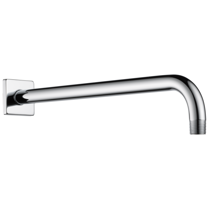 BRIZO Essential Shower 16" Linear Square Wall Mount Shower Arm And Flange — Chrome