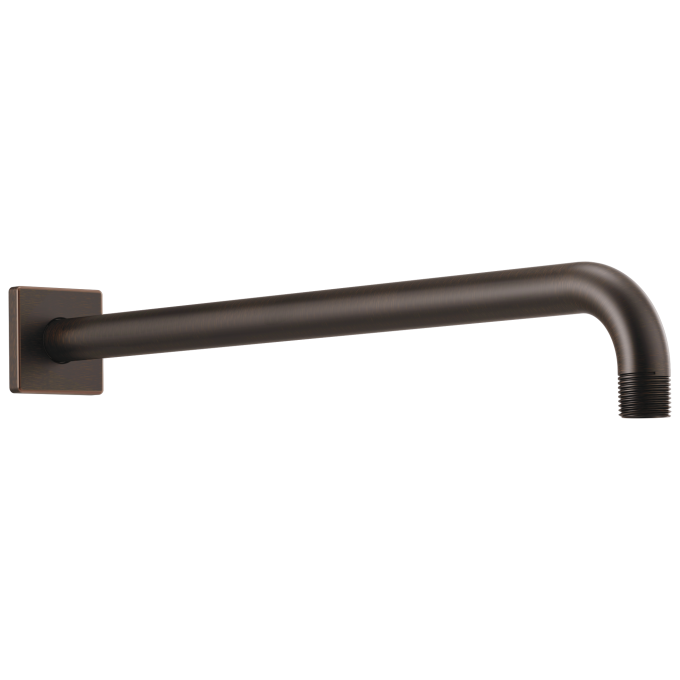 BRIZO Essential Shower 16" Linear Square Wall Mount Shower Arm And Flange — Venetian Bronze