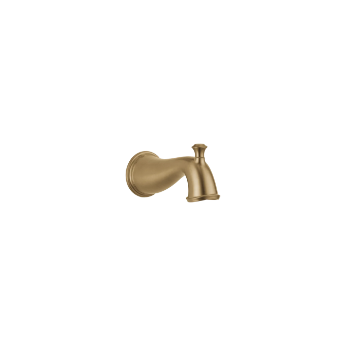 DELTA Cassidy Tub Spout - Pull-Up Diverter — Champagne Bronze