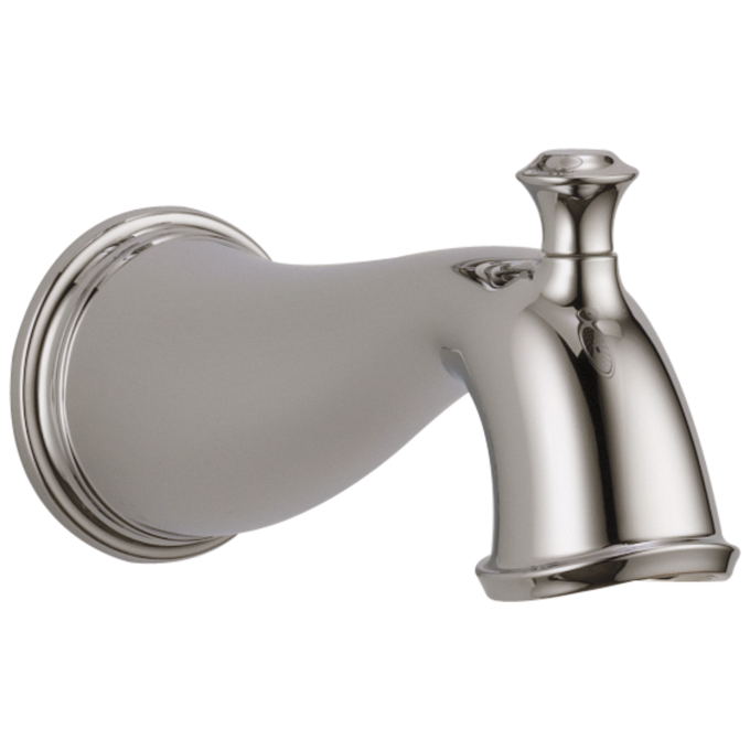 DELTA Cassidy Tub Spout - Pull-Up Diverter — Polished Nickel