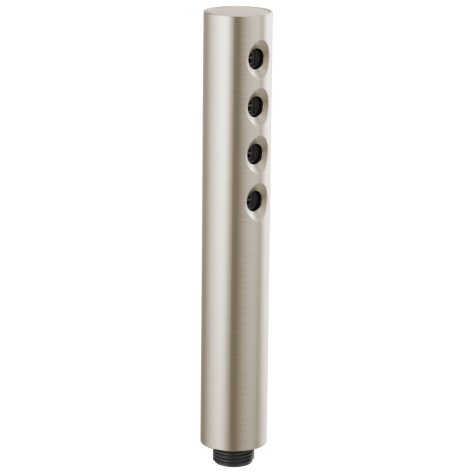 BRIZO Essential Shower Linear Round H2Okinetic Single Function Handshower — Brushed Nickel