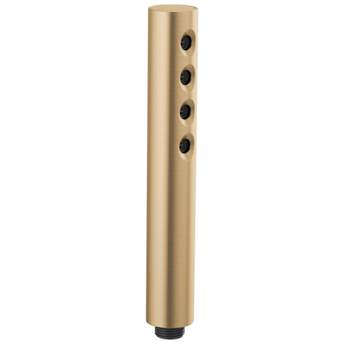 BRIZO Essential Shower Linear Round H2Okinetic Single Function Handshower — Luxe Gold