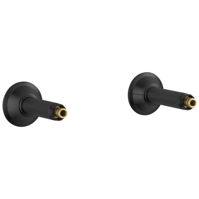 BRIZO Other WALL MOUNT TUB FILLER UNIONS — Matte Black