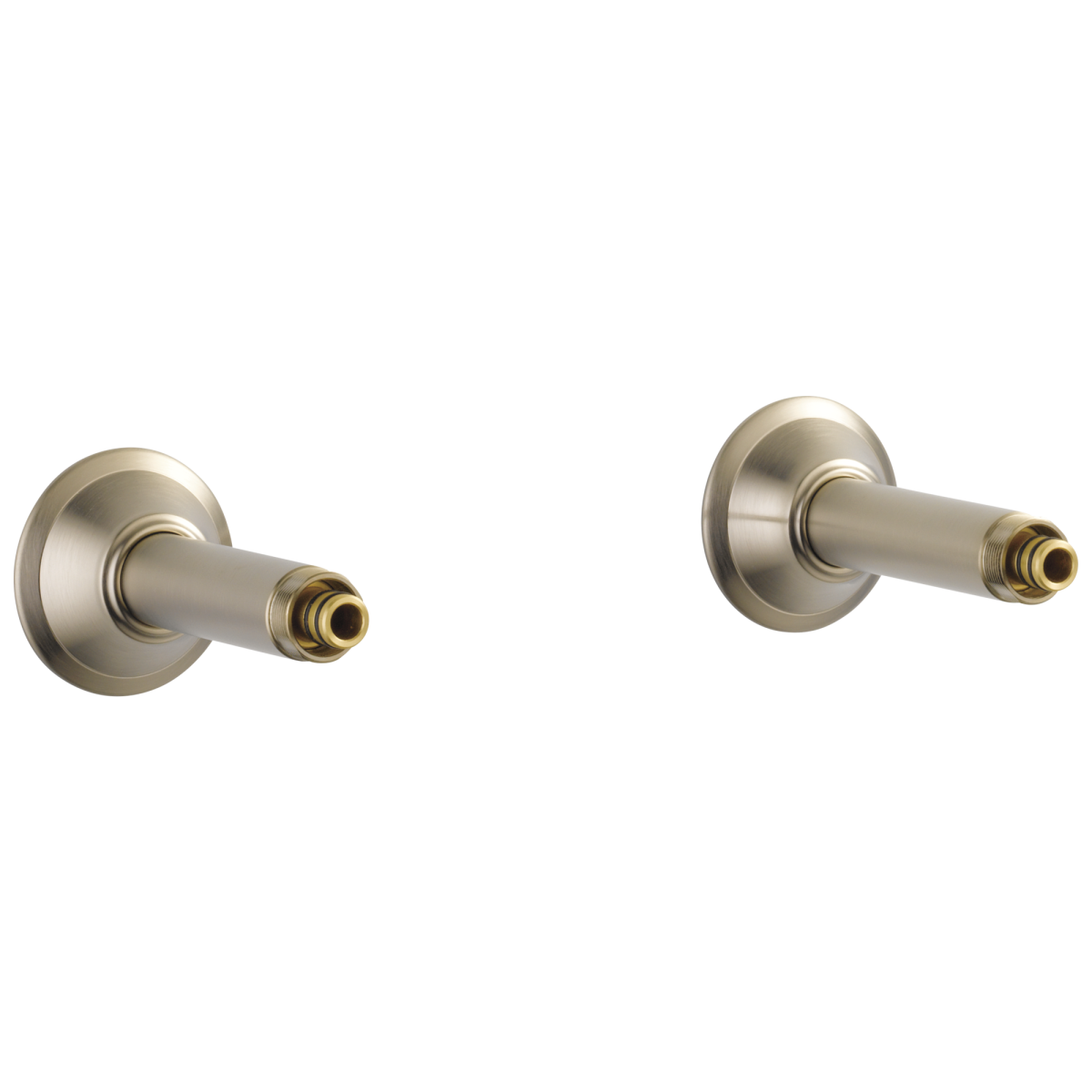 BRIZO Traditional WALL MOUNT TUB FILLER UNIONS — Brushed Nickel