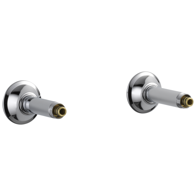 BRIZO Traditional Wall Mount Tub Filler Unions — Chrome