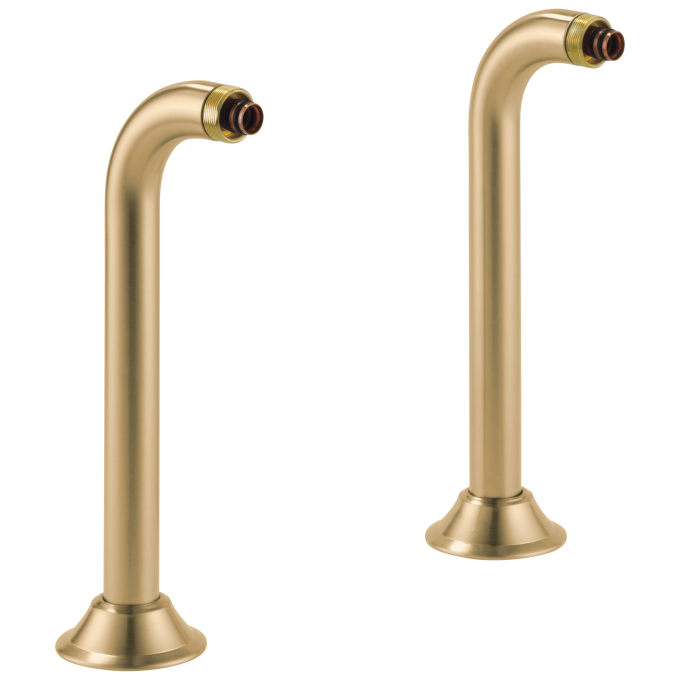 BRIZO Traditional Deck Mount Tub Filler Risers — Luxe Gold