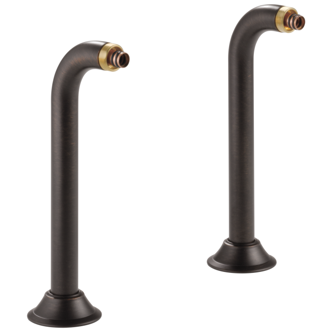 BRIZO Traditional Deck Mount Tub Filler Risers — Venetian Bronze