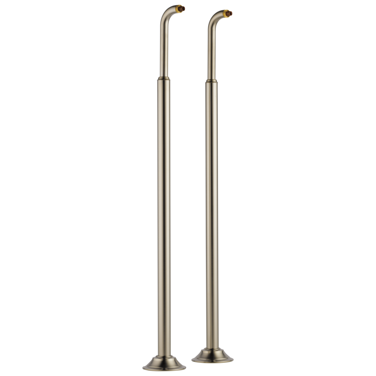 BRIZO Traditional Floor Mount Tub Filler Risers — Brushed Nickel