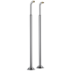 BRIZO Traditional Floor Mount Tub Filler Risers — Chrome