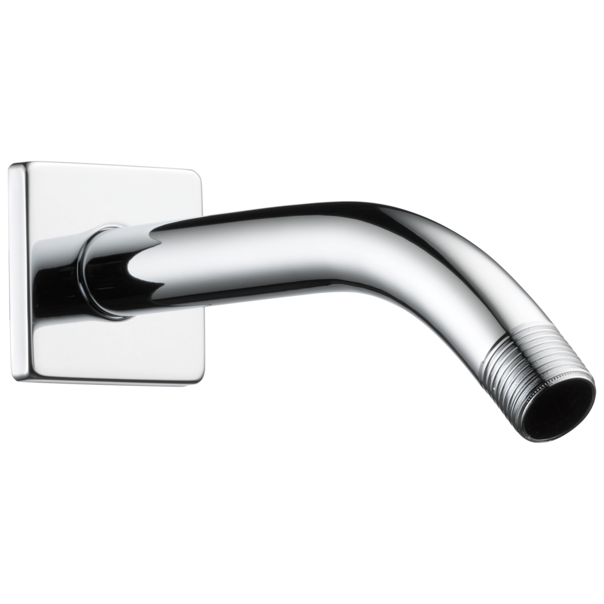 BRIZO Essential Shower 7" Linear Square Wall Mount Shower Arm And Flange — Chrome
