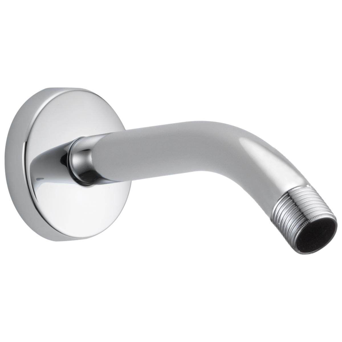BRIZO Essential Shower 7" Linear Round Wall Mount Shower Arm And Flange — Chrome