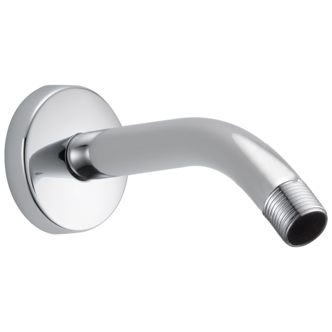BRIZO Essential Shower 7" Linear Round Wall Mount Shower Arm And Flange — Chrome