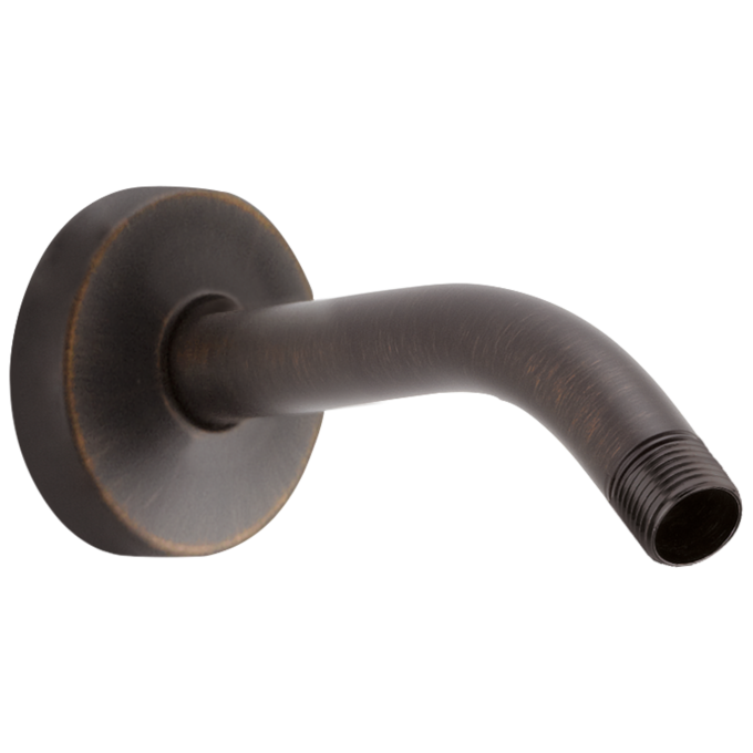 BRIZO Essential Shower 7" Linear Round Wall Mount Shower Arm And Flange — Venetian Bronze