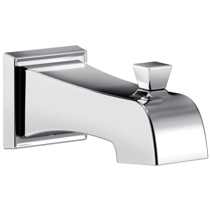 DELTA Flynn Tub Spout - Pull-Up Diverter — Chrome