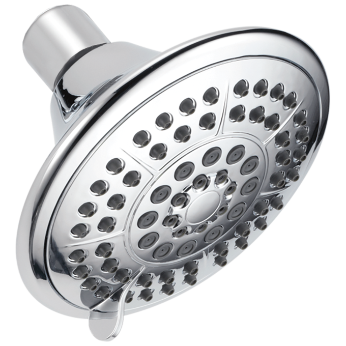 DELTA Universal Showering Components 5-Setting Raincan Shower Head — Stainless