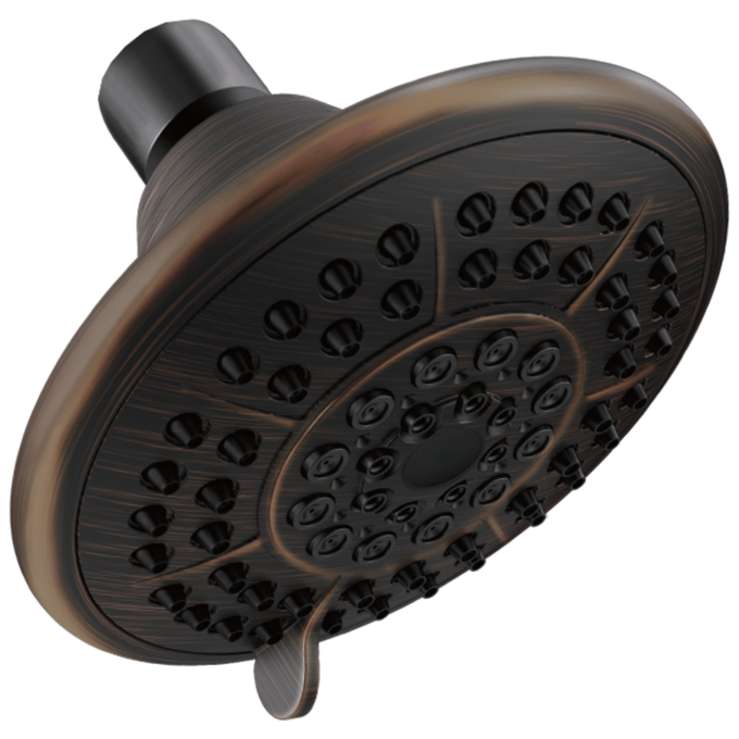 DELTA Universal Showering Components 5-Setting Raincan Shower Head — Venetian Bronze
