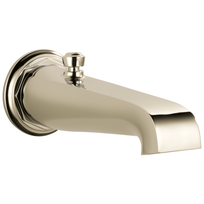 BRIZO Rook Tub Spout - Pull-up Diverter — Polished Nickel