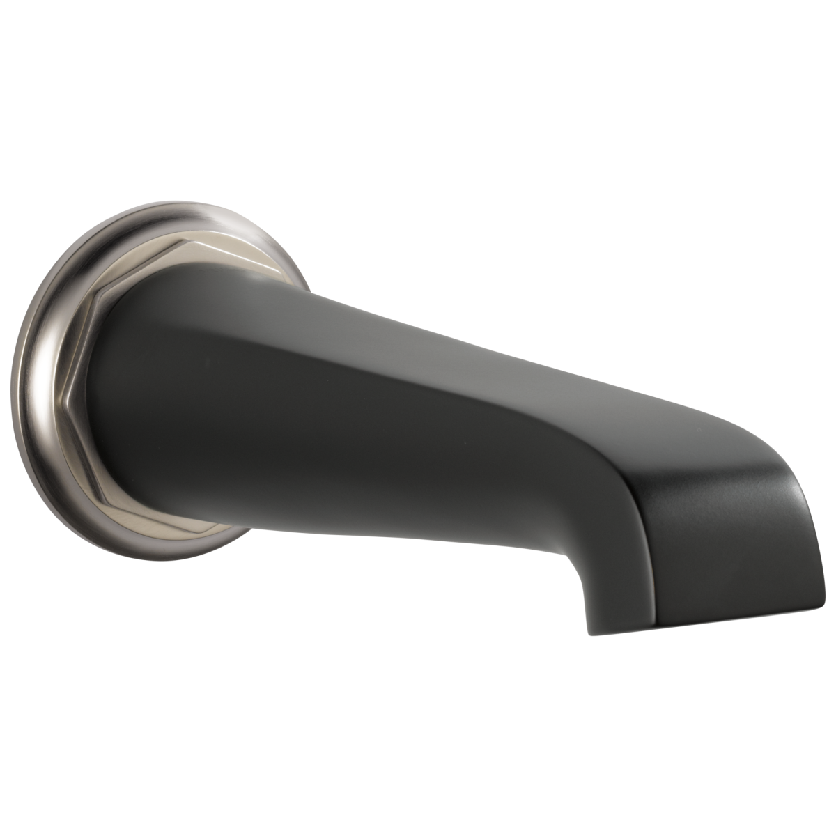 BRIZO Rook Non-Diverter Tub Spout — Luxe Nickel  /Matte Black