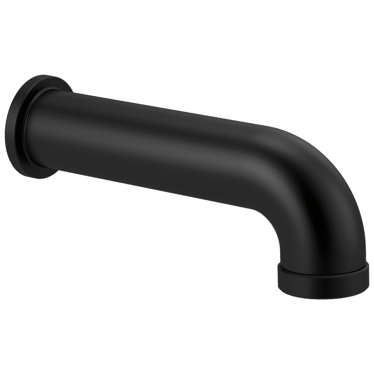 BRIZO Essential Shower Linear Round Diverter Tub Spout — Matte Black
