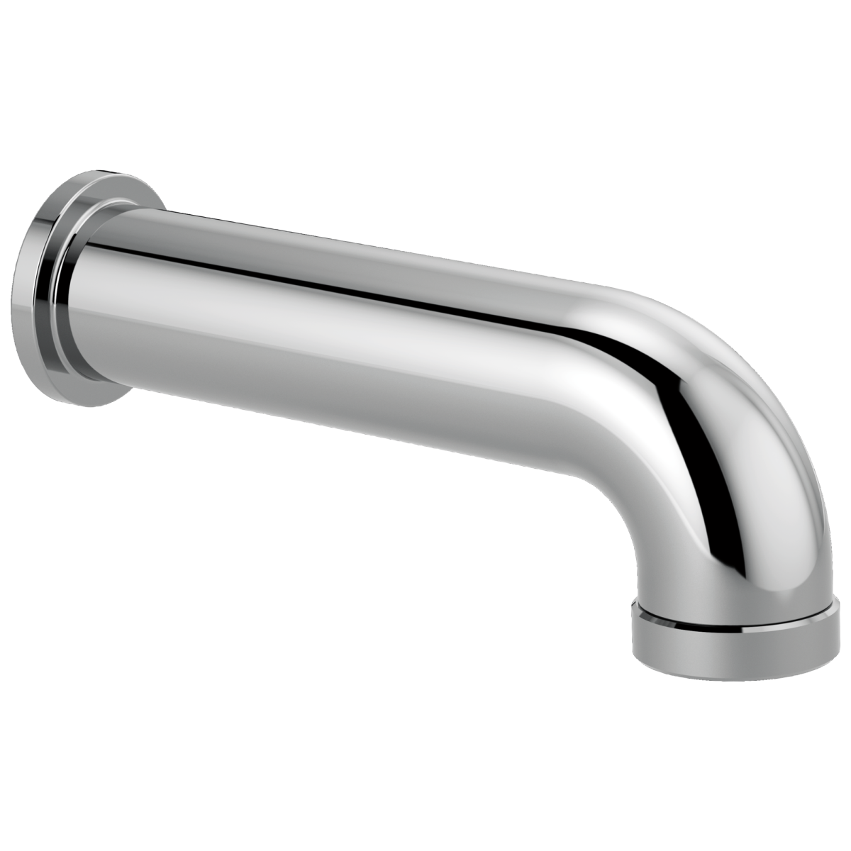 BRIZO Essential Shower Linear Round Diverter Tub Spout — Chrome