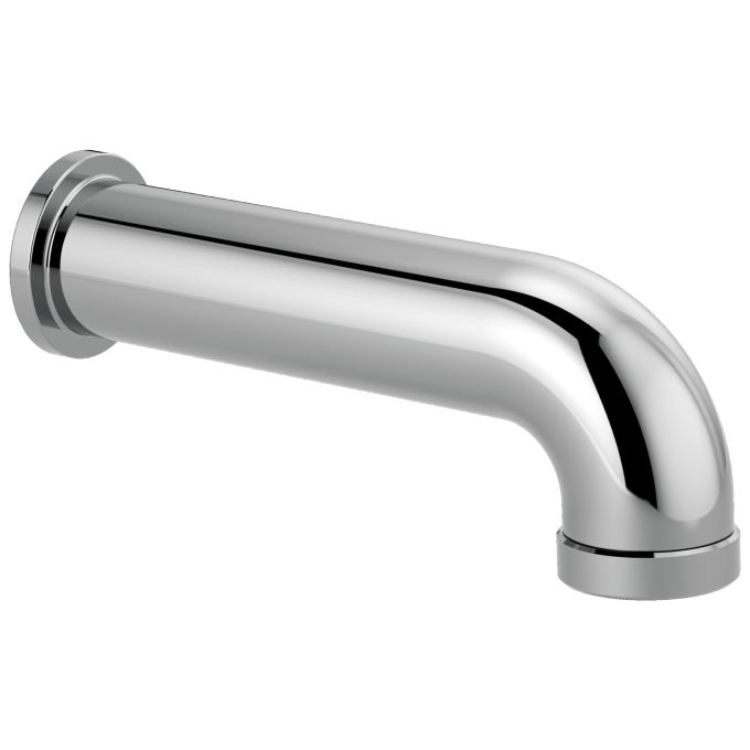 BRIZO Essential Shower Linear Round Diverter Tub Spout — Chrome