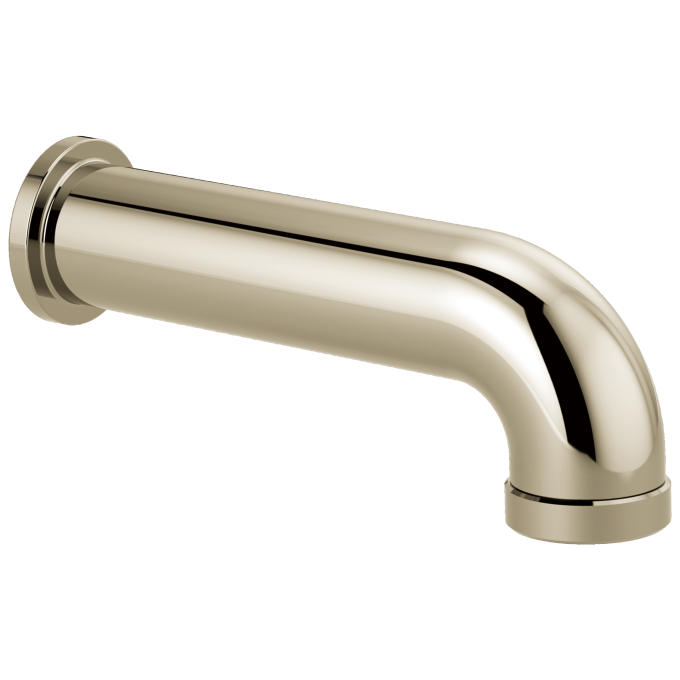 BRIZO Essential Shower Linear Round Diverter Tub Spout — Polished Nickel
