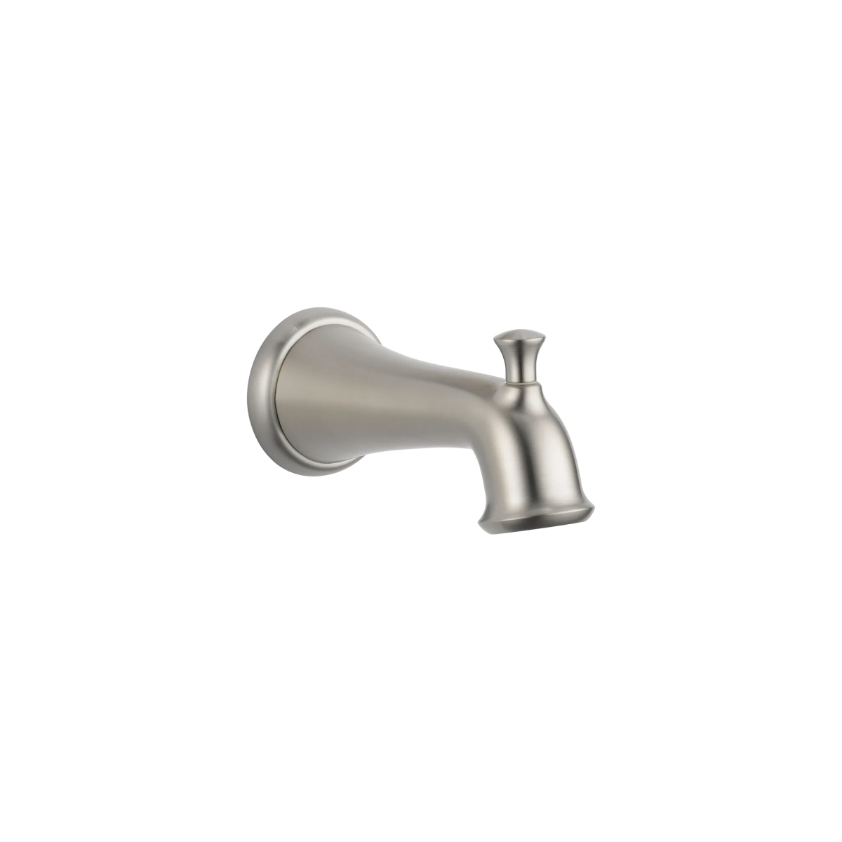 DELTA Linden Tub Spout - Pull-Up Diverter — Stainless