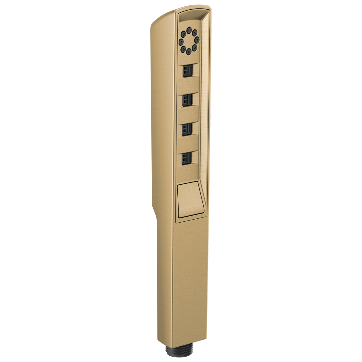 BRIZO Essential Shower Linear Square H2Okinetic Multi-Function Handshower — Luxe Gold