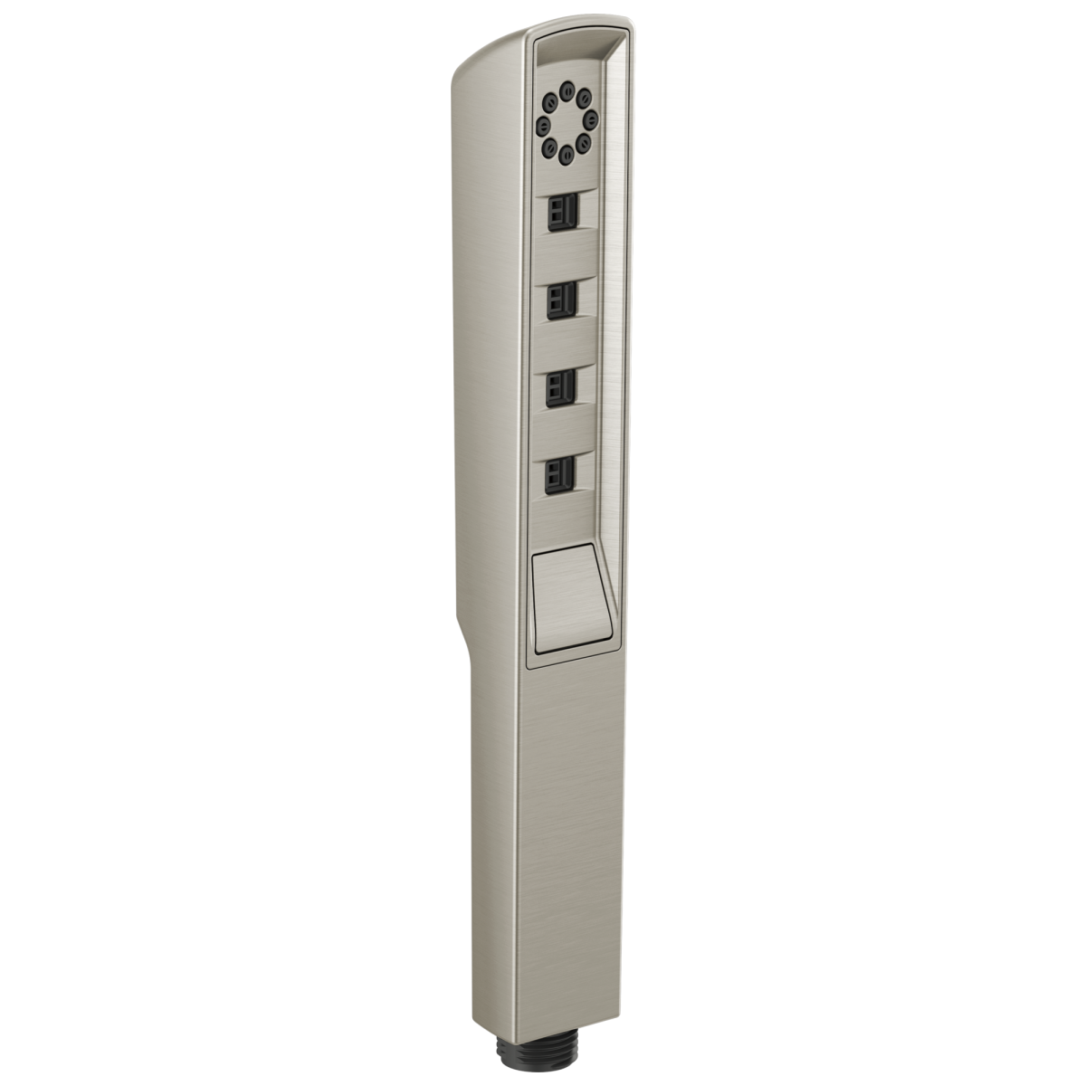 BRIZO Essential Shower Linear Square H2Okinetic Multi-Function Handshower — Luxe Nickel
