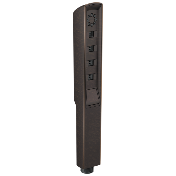 BRIZO Essential Shower Linear Square H2Okinetic Multi-Function Handshower — Venetian Bronze