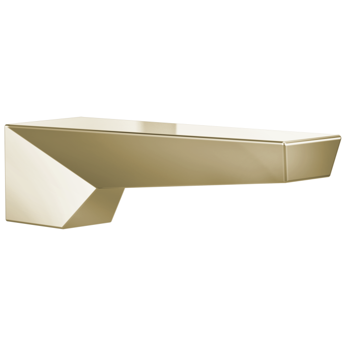 DELTA Trillian Non-Diverter Tub Spout — Lumicoat® Polished Nickel