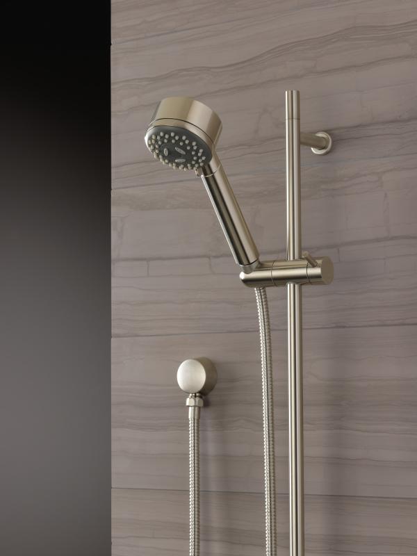 BRIZO European Multi-Function Slide Bar Hand Shower — Brushed Nickel