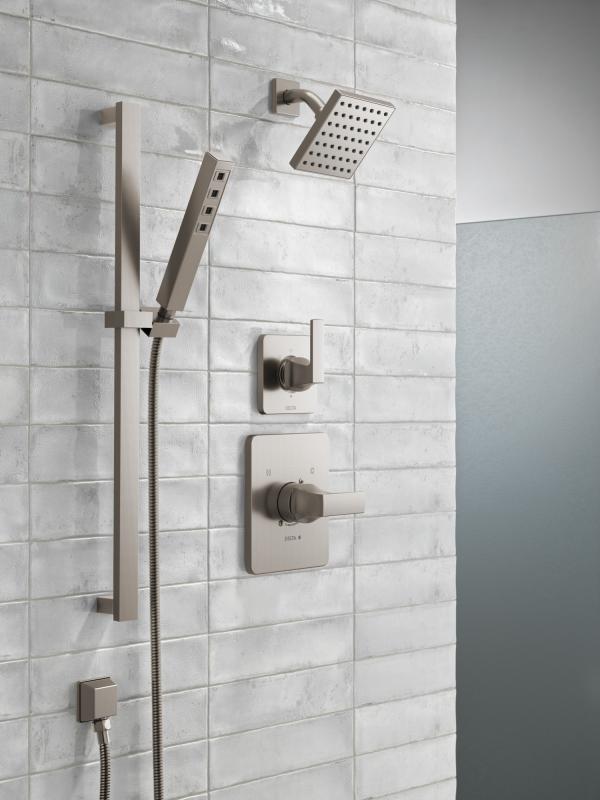 DELTA Universal Showering Components Square Wall Elbow for Hand Shower — Stainless