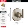 DELTA Altado 3-Setting 2-Port Diverter Trim — Stainless
