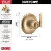 DELTA Bonacci 3-Setting Diverter Trim — Lumicoat® Champagne Bronze