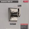 DELTA Dryden 3-Setting 2-Port Diverter Trim — Stainless