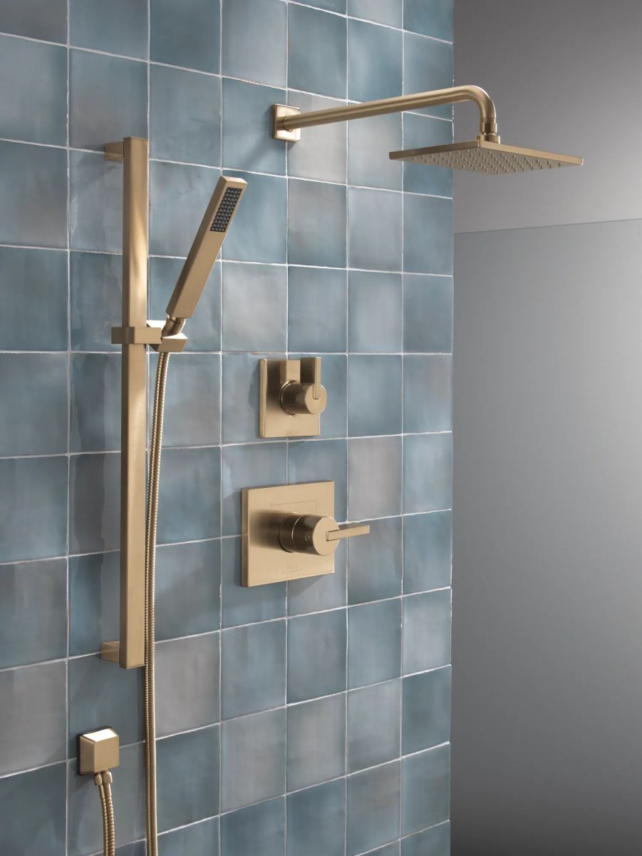 DELTA Vero Premium Single-Setting Slide Bar Hand Shower — Champagne Bronze