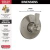DELTA Dorval 3 Setting Diverter Trim — Stainless