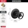 DELTA Trinsic Diverter Trim 3-Setting — Matte Black