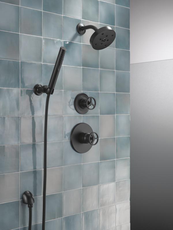 DELTA Trinsic Diverter Trim 3-Setting — Matte Black
