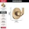 DELTA Lineax 3-Setting 2-Port Diverter Trim — Champagne Bronze