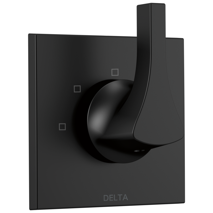 DELTA Zura 3-Setting Diverter Trim — Matte Black